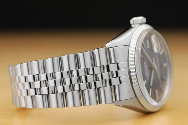 Rolex Datejust 1601 Silver Jubilee Bracelet with Silver Bezel