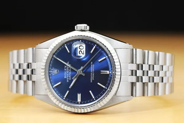 Rolex Datejust 1601 Silver Jubilee Bracelet with Silver Bezel