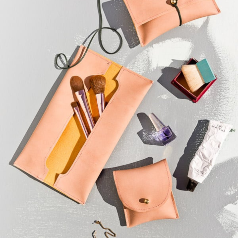 Sewn Leather Pouches Pattern