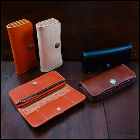 Leather Long Wallet - Leather Wallet Pattern